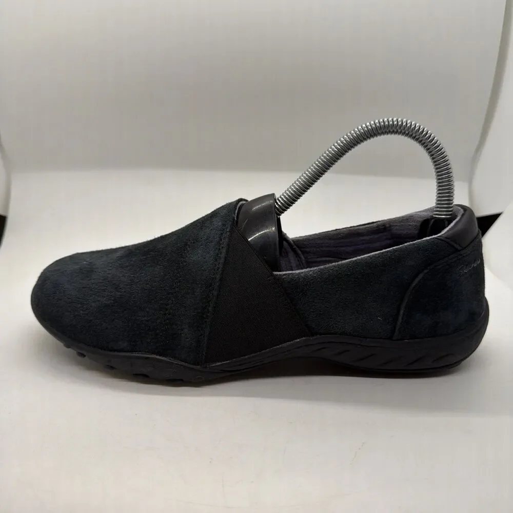 Skechers Breathe Easy Kindred Slip On Shoe Women Size 7 Relaxed Fit 100377 BLK